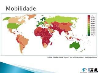 Fonte: CIA factbook figures for mobile phones and population 