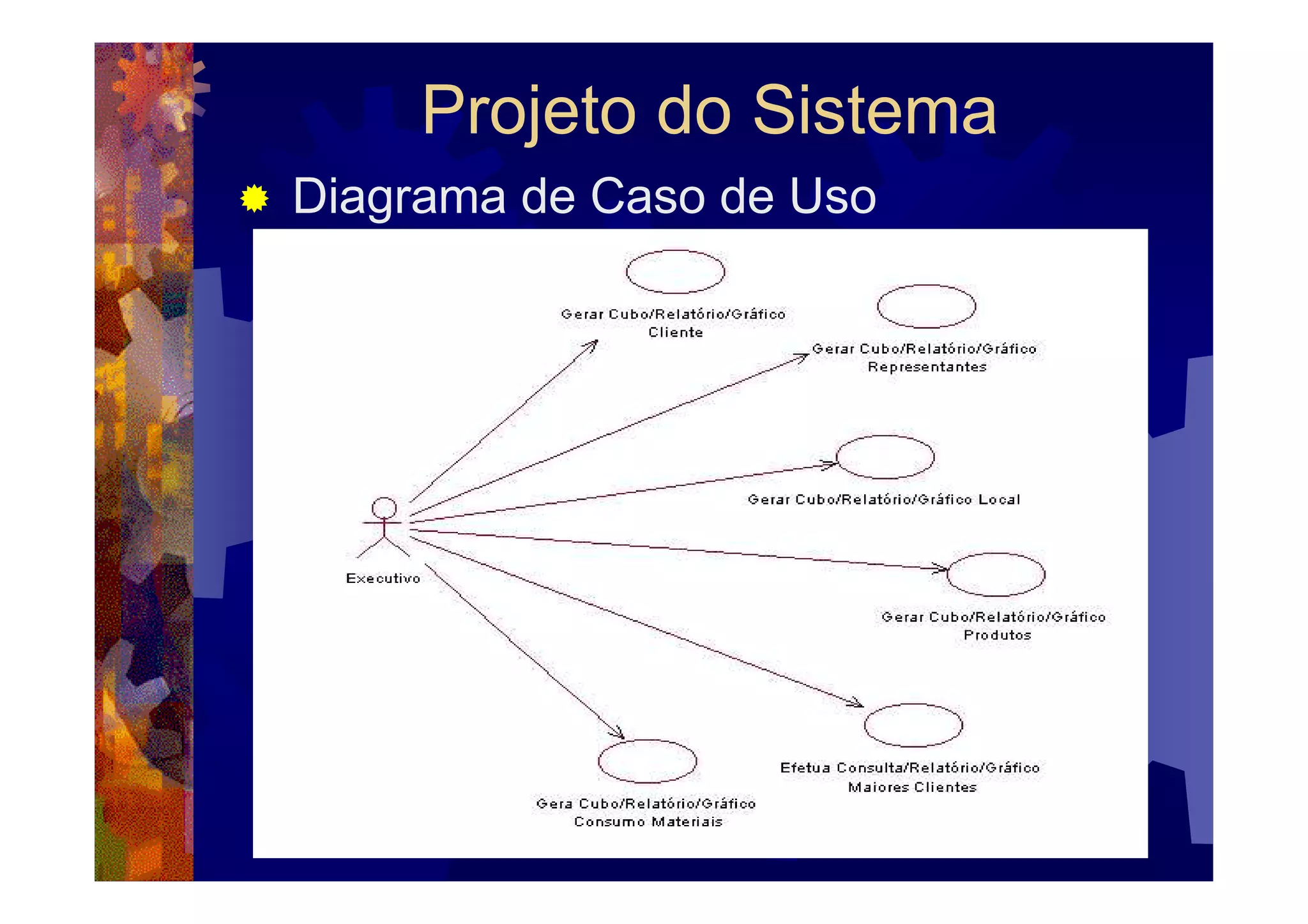 Projeto do Sistema
Diagrama de Caso de Uso
 