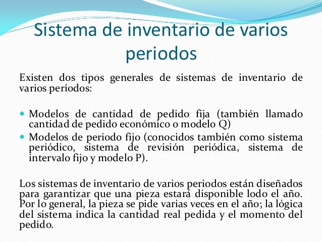 Sistema de inventarios