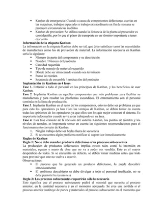 Sistema De Jalar & Kanban