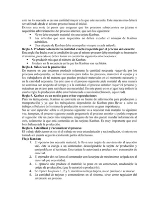 Sistema De Jalar & Kanban