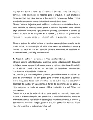 Sistema de justicia penal en méxico, ensayo. | DOC