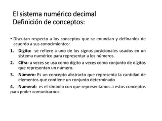Sistema de numeración decimal. Material completo. .pptx
