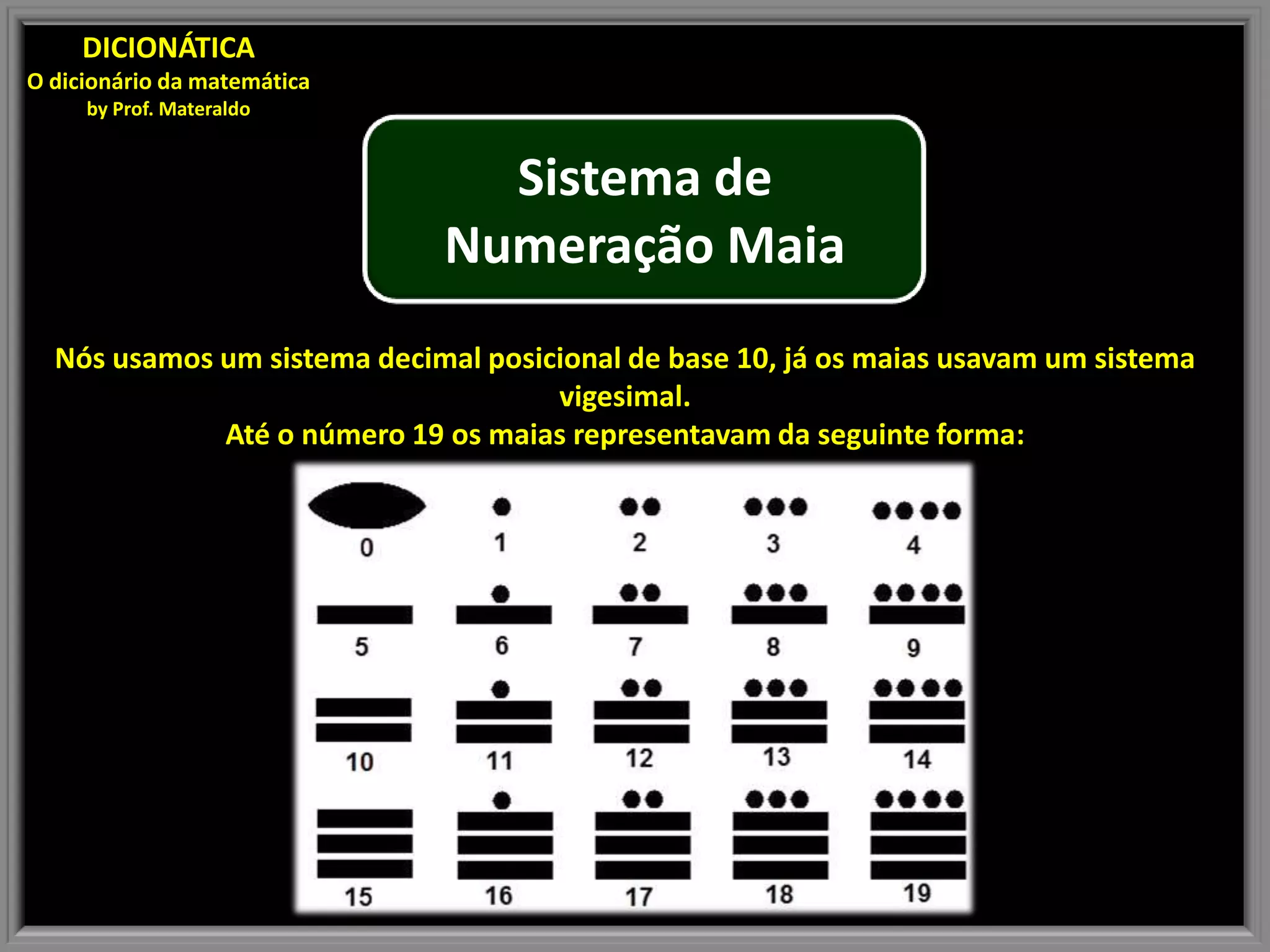 Sistema de numeração maia | PPSX