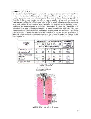 Sistema de puesta a tierra | DOCX