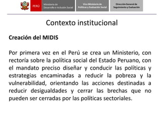 Sistema de seguimiento evaluacion y gestion de la evidencia midis 02.05