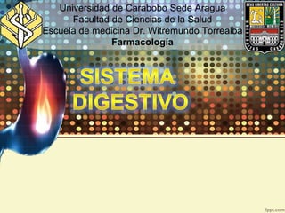 Universidad de Carabobo Sede Aragua
Facultad de Ciencias de la Salud
Escuela de medicina Dr. Witremundo Torrealba
Farmacología
 