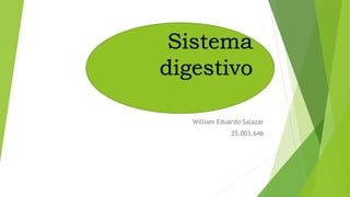 William Eduardo Salazar
25.003.646
Sistema
digestivo
 