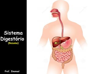 Sistema
Digestório
(Resumo)
Prof. Emanuel
 