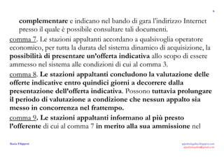 Sistema dinamico di acquisizione slides Filippetti PPT