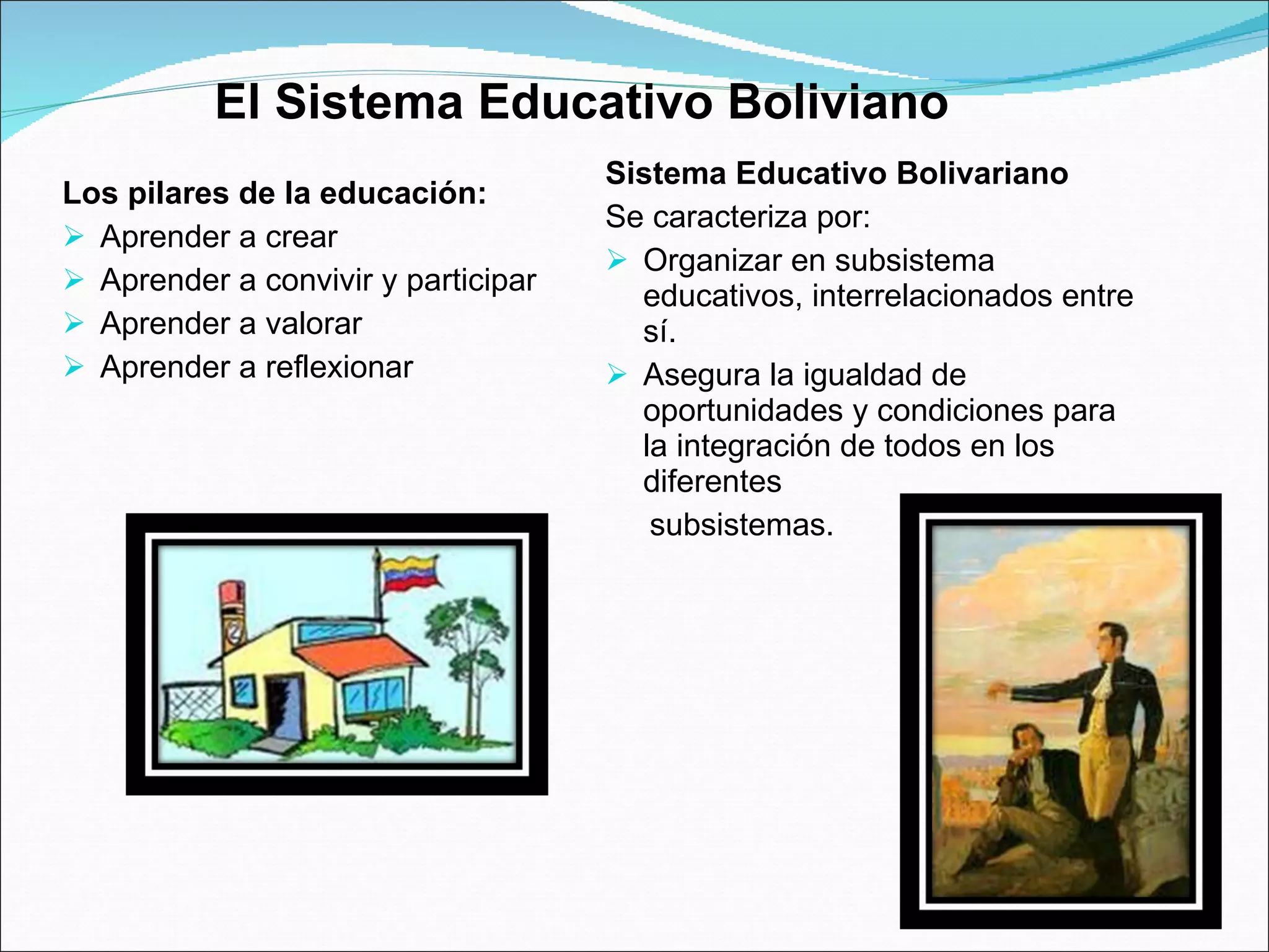 Sistema educativo bolivariano | PPT | Education