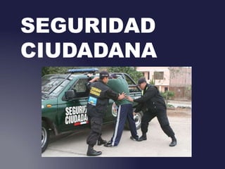 SEGURIDAD
CIUDADANA
 