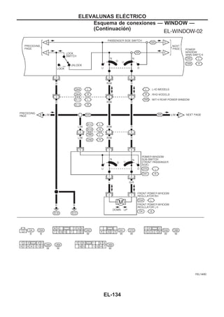 YEL140D
ELEVALUNAS ELEuCTRICO
Esquema de conexiones — WINDOW —
(Continuacio´n)
EL-134
 