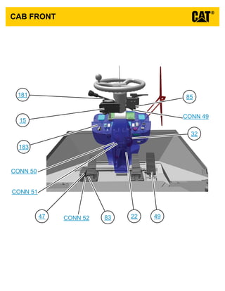 CAB FRONT
15
181
183
22
32
47 4983
85
CONN 49
CONN 50
CONN 51
CONN 52
VIEW ALL CALLOUTS
 