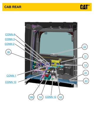 CAB REAR
11
13
14
21
184
23
33
36
43
CONN 1
CONN 2
CONN 3
CONN 4
CONN 10
CONN 12
VIEW ALL CALLOUTS
 