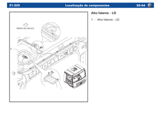 Localização de componentes 55-6431-320
FRENTE DO VEÍCULO
1
Alto-falante - LD
1	 -	 Alto-falante - LD
 