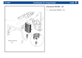 Localização de componentes 12-6431-320
FRENTE DO VEÍCULO
1
Conversor DC/DC - LE
1	 -	 Conversor DC/DC - LE
 