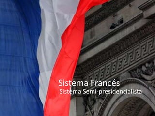 Sistema Francés Sistema Semi-presidencialista 