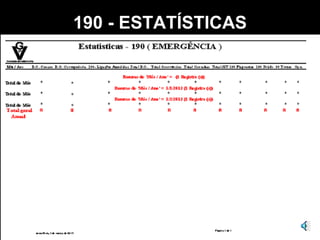 190 - ESTATÍSTICAS