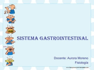 SISTEMA GASTROINTESTINAL
Docente: Aurora Moreno
Fisiología
 