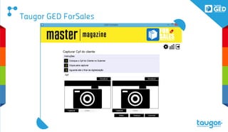 Descrição:
Facilmente você consegue visualizar todos os documentos relacionados e vinculados, sobre o assunto,
cliente, classificação do documento. Este recurso é único e totalmente exclusivo da nossa ferramenta.
Todos os documentos possuem um ID único, seguindo o padrão E-ARQ (regras de arquivologia) , como a
imagem mostra as letas A, B, C, são anexos do mesmo cadastro, mas tendo informações distintas.
GED For Sales
A solução GED For Sales, foi criado com objetivo de acelerar o cadastro de
empresas que atendem seus clientes de forma direto e precisam cadastrar
os dados cadastrais juntamente com seus documentos como CPF, RG, CNH,
Comprovante de Residencia e evitar fraudes como Retirar Foto instantânea
e consultar o seu CPF no SERASA.
 