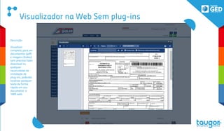 Funcionalidades da ferramenta:
Mult-empresa , podendo cadastrar todas as filiais com máxima segurança
Digitalização rápida de seus documentos pessoais e departamentais
Coloque o logo da sua empresa
Integração com qualquer marca de Mult-funcional
Busca de Documentos através de Busca OCR Full Text Aprimorado
Categorização e configuração dos dados/índices conforme necessidade
Buscas direcionadas à grupo de usuários
Visualizador diretamente na ferramenta e na Web (sem plug-ins)
100
100
 