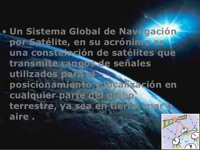 Sistema global de navegación por satélite