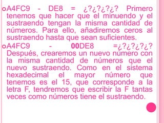 Sistema hexadecimal | PPTX