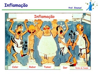 Inflamação                         Prof. Emanuel



                Inflamação




   Calor     Rubor   Tumor   Dor         Perda de função
 