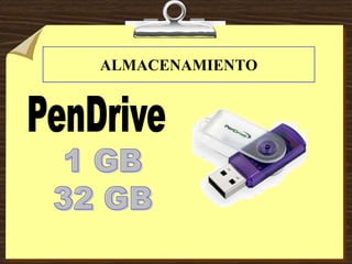 ALMACENAMIENTO
 