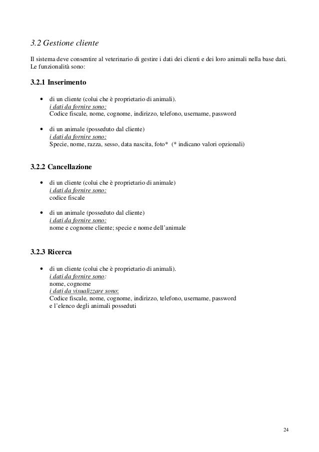 GESTIONE CLIENTE STUDIO VETERINARIO SCARICARE