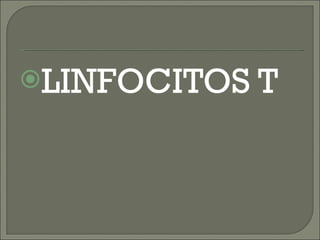 LINFOCITOS T 