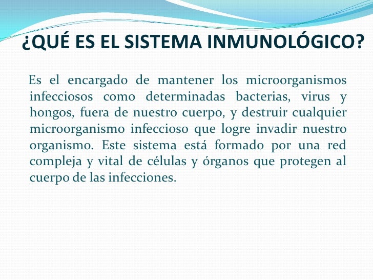 Sistema inmunológico