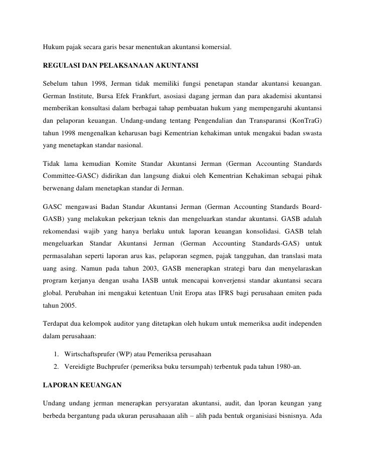 Sistem akuntansi keuangan lima negara