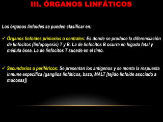 FILTRA LOS CUERPOS EXTRAÑOS Y MICROORGANISMOS QUE INGRESAN AL ORGANISMO.COMPONENTES Y CARACTERÍSTICASI. LINFAII. VASOS LINFÁTICOSIII. ÓRGANOS LINFOIDES