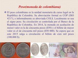 SISTEMA MONETARIO DE COLOMBIA | PPTX