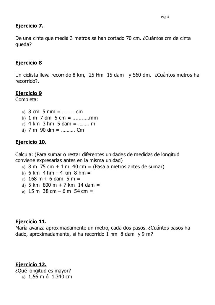 Sistema Metrico Decimal Sistema Metrico Decimal