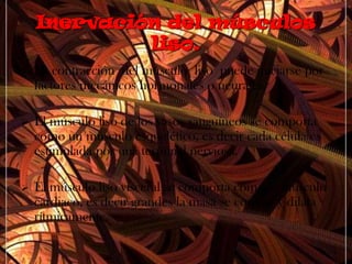 Inervación del músculos liso.La contracción  del músculo  liso  puede iniciarse por factores mecánicos hormonales o neurales.