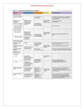 REPASO PARCIAL MUSCULOS
 
