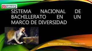 SISTEMA NACIONAL DE
BACHILLERATO EN UN
MARCO DE DIVERSIDAD
Maestrante: Jorge Armando Casillas Arreola
 