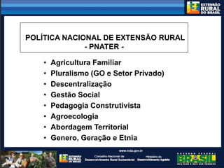 CONSTRUÇÃO DE UM SISTEMA NACIONAL DE EXTENSÃO PARA O DESENVOLVIMENTO RURAL SUSTENTÁVEL