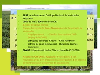 Sistema nacional de semillas México 2012, Por José Manuel Chávez Bravo 