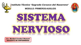 Instituto Técnico “Sagrado Corazón del Nazareno”
MODULO: PRIMEROS AUXILIOS
 