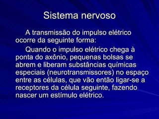Sistema nervoso 8ano
