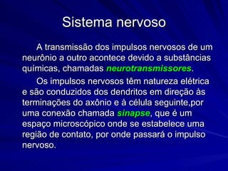 Sistema nervoso 8ano