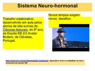 Sistema Neuro-hormonal
                                                Novos tempos exigem
Trabalho colaborativo,         ...