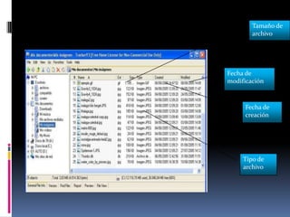 Tamaño de archivoFecha de modificaciónFecha de creaciónTipo de archivo