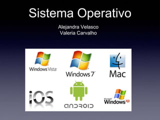 Sistema Operativo
Alejandra Velasco
Valeria Carvalho

 