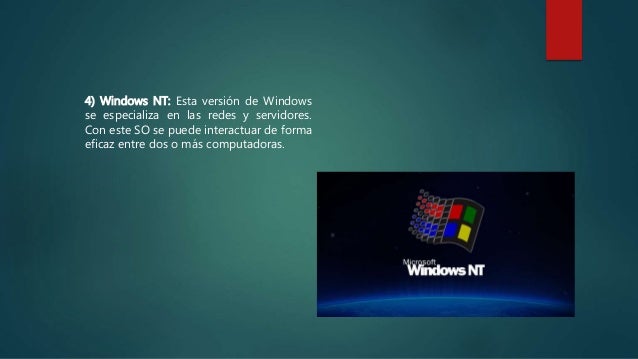 Resultado de imagen para sistema operativo Windows NT