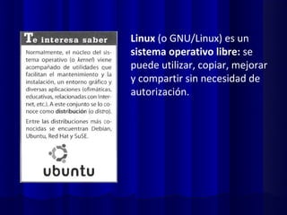 Sistema operativo linux | PPT
